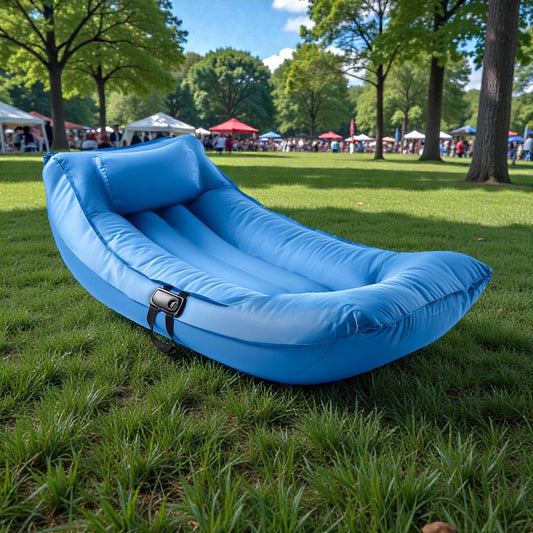Qubixo Air Lounger - Electric Blue