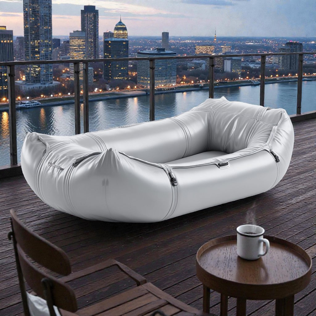 Qubixo Balcony Lounger - Cloud Grey